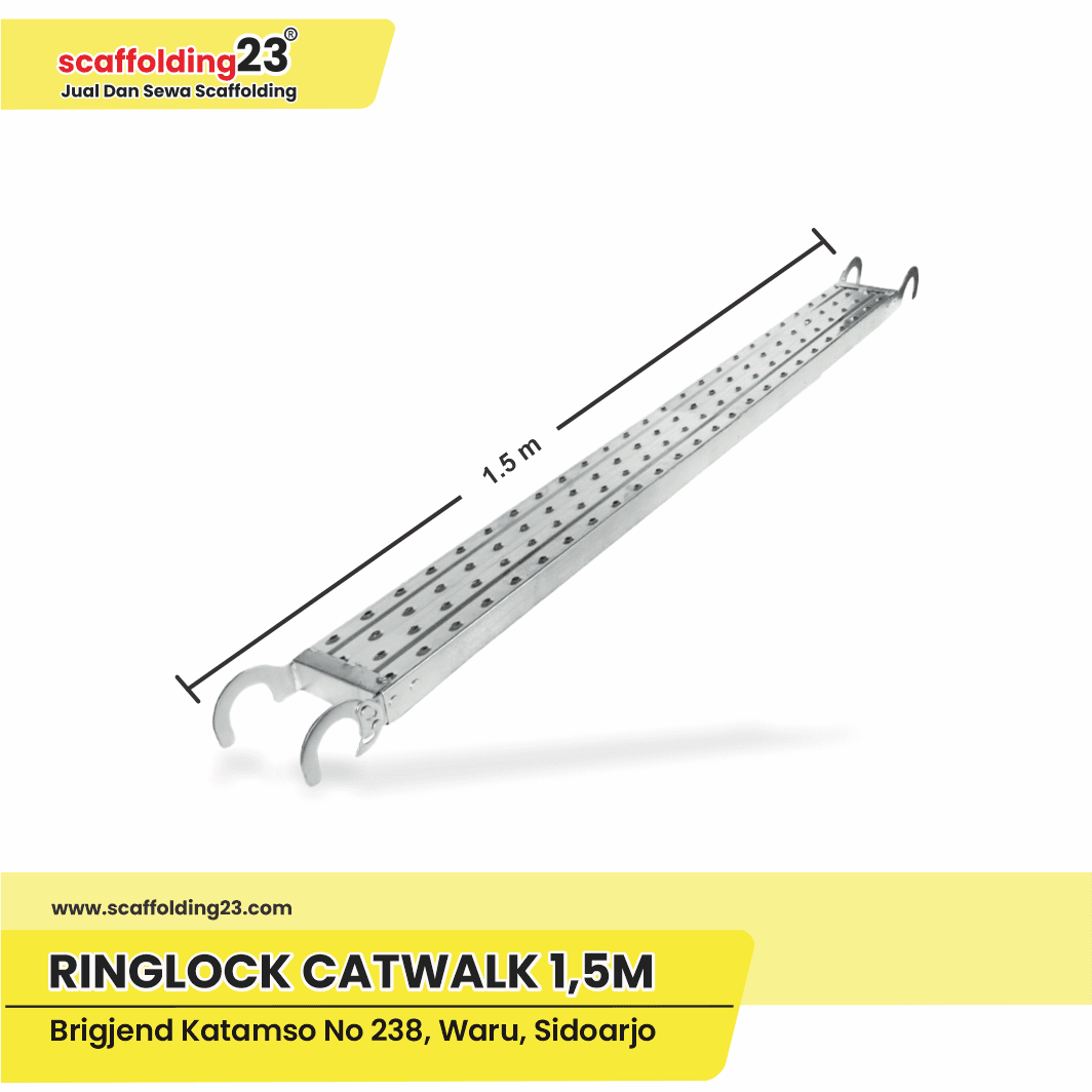 Main frame scaffolding di Surabaya untuk proyek bangunan bertingkat – kuat, stabil, dan mudah dipasang.